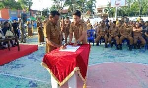 Ini Nama Sembilan Pejabat yang Dilantik Bupati Sidrap di Lapangan Terbuka