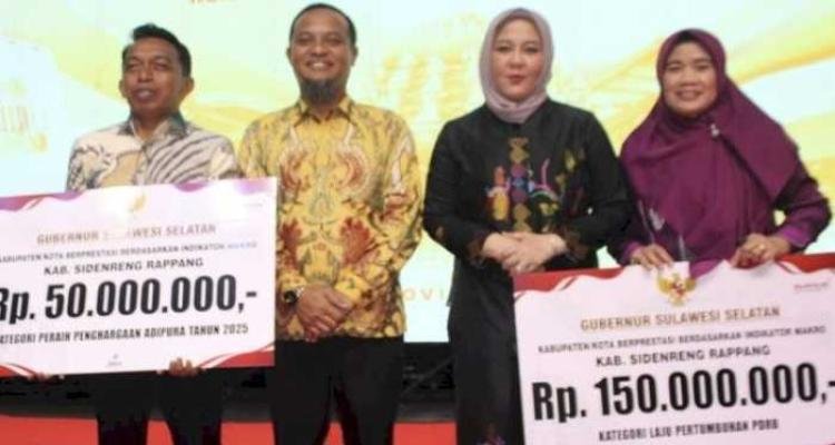 Sidrap Kian Berkilau, Kembali Raih Dua Penghargaan Bergengsi 2025