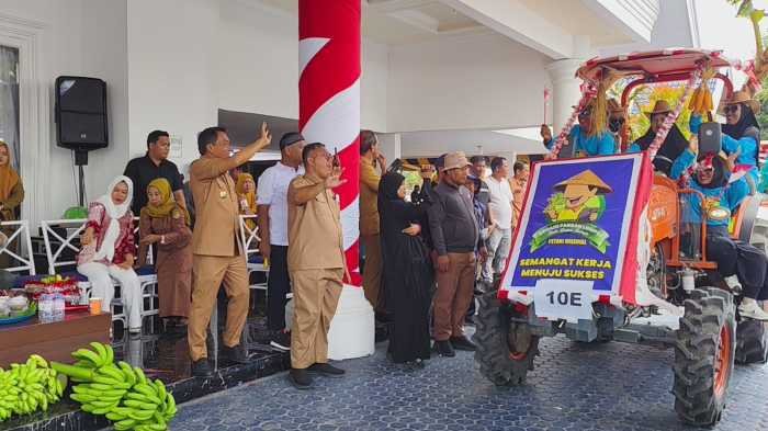 Sidrap Gelar Karnaval Mesin-mesin Pertanian, Disambut Meriah