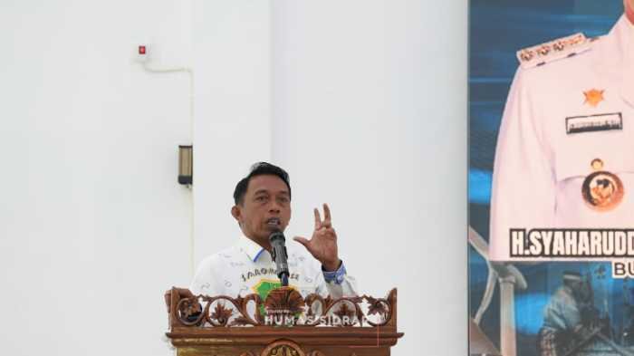 Bupati Syaharuddin Alrif Antar Sidrap Catat Laju Pertumbuhan Ekonomi Tertinggi se-Sulsel Tiga Triwulan Berturut