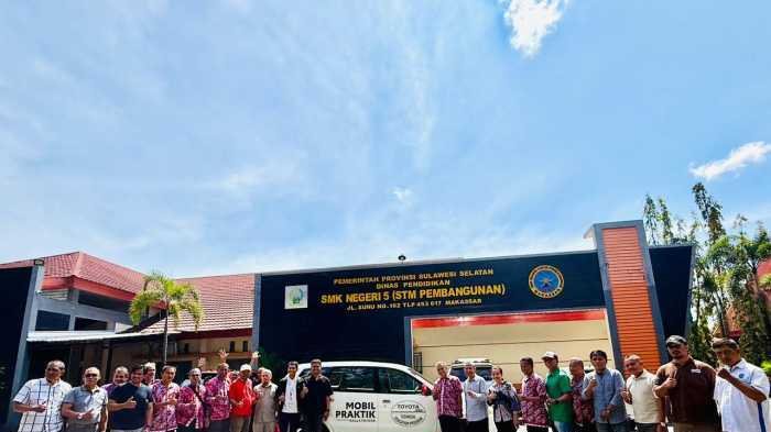 Kalla Toyota Perkuat Komitmen Pendidikan Vokasi melalui  Dukungan T-TEP di SMK Negeri 5 Makassar
