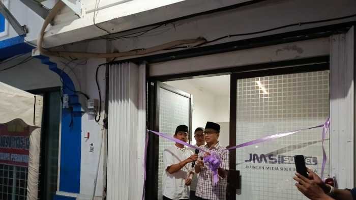 Resmikan Kantor JMSI Sulsel, Kadis Kominfo Sulsel Tekankan Pentingnya Media Bebas Hoaks