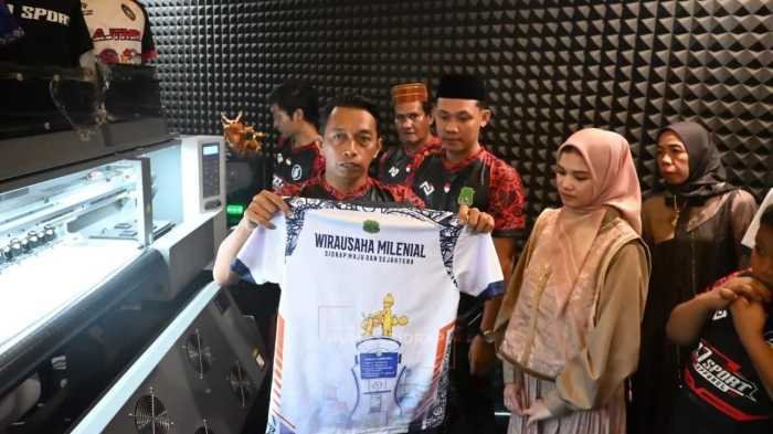 Peresmian AJ Sport Apparel Bukti Industri Kreatif Masuk Desa di Sidrap