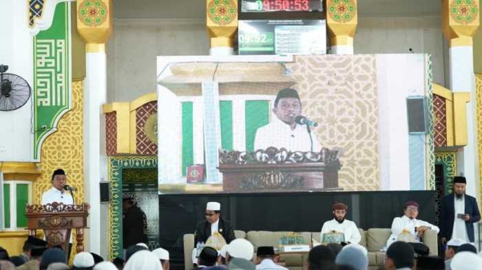 Hadiri Tabligh Akbar di Masjid Agung, Bupati Sidrap Berpidato Dua Bahasa dan Tuai Apresiasi