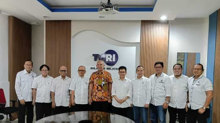 Pengurus Baru PWI Sulsel Roadshow, Kunjungi TVRI Bahas Pelatihan Wartawan dan Konten Berkualitas