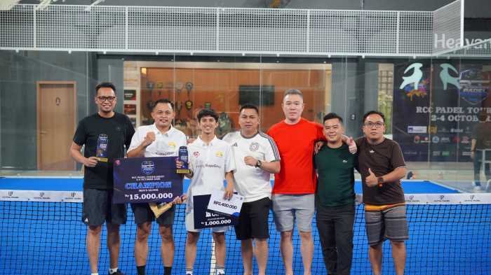 Tampil Perkasa, Binaan Ismail Manda Sabet Juara Men’s Silver Padel RCC