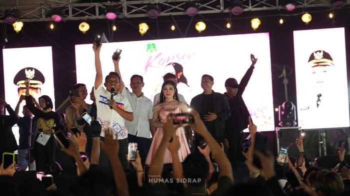 Melani DA8 Pulang Kampung Konser, Panggung Apresiasi Talenta Sidrap